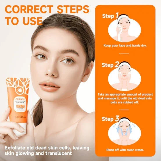 Orange Exfoliating gel buy one get 1 free